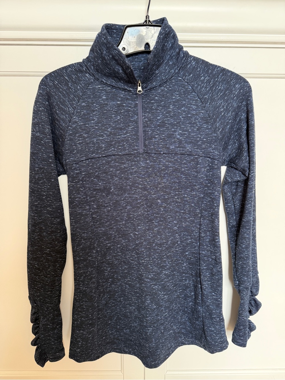Columbia Navy Heather Half-Zip Cowl Neck Pullover